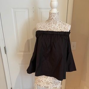 SAKS bell sleeve off the shoulder top